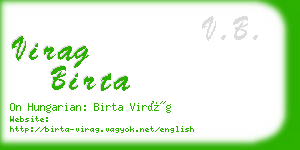 virag birta business card